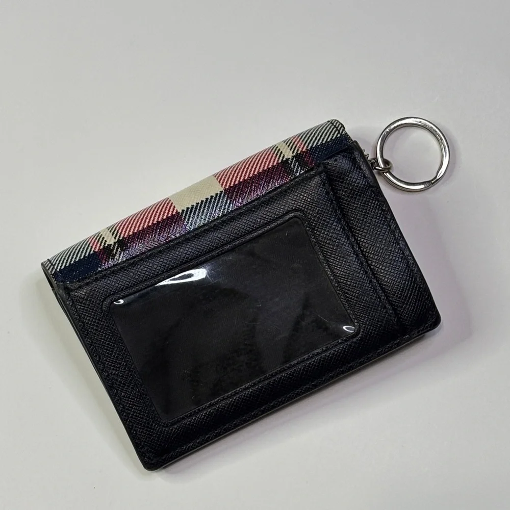 Authentic Kate Spade New York ID Wallet / Card Holder with Key Ring — Pre-Owned